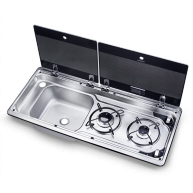 Dometic MO 9722L Hob & LH Sink Unit 760 x 325mm (2 Burners / 12V)